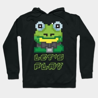 Let's Play Frog Pixel Kröte Game Gift Hoodie